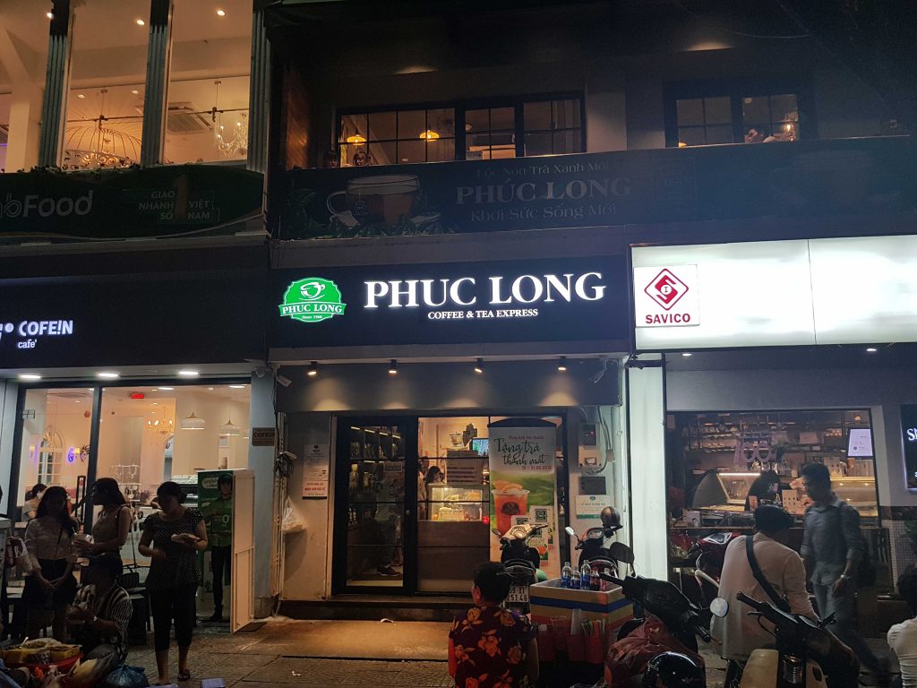 Phuc long coffee shop first date in ho chi minh city