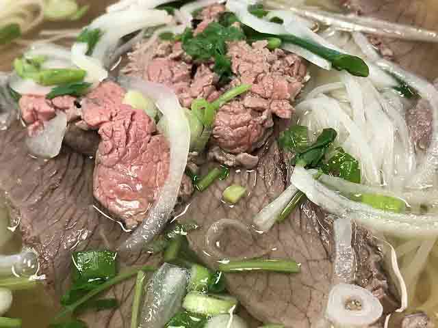 Vietnamese food: Pho noodles